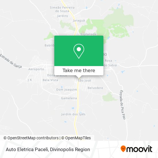 Auto Eletrica Paceli map