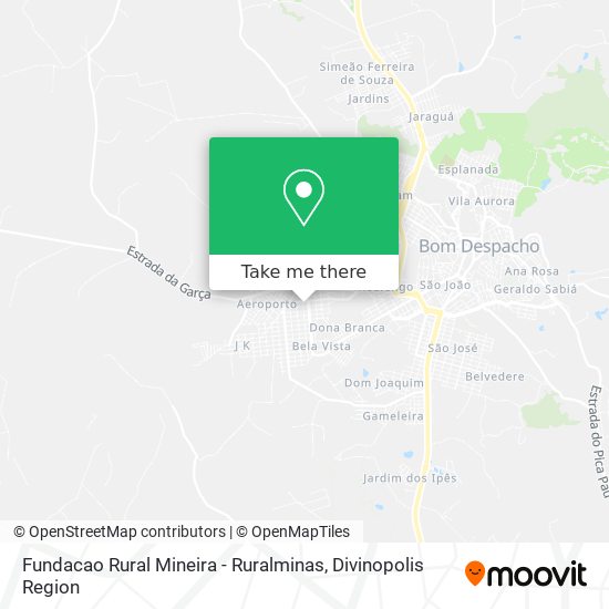 Fundacao Rural Mineira - Ruralminas map