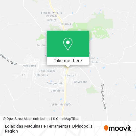 Lojao das Maquinas e Ferramentas map