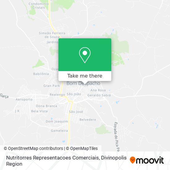 Nutritorres Representacoes Comerciais map
