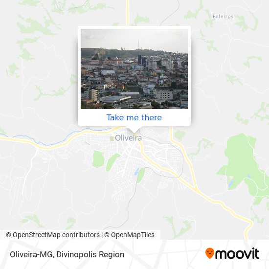 Oliveira-MG map