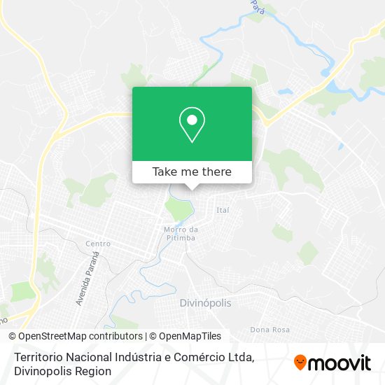 Territorio Nacional Indústria e Comércio Ltda map