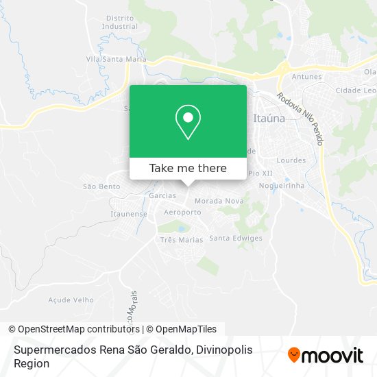 Supermercados Rena São Geraldo map