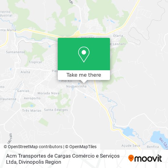 Mapa Acm Transportes de Cargas Comércio e Serviços Ltda