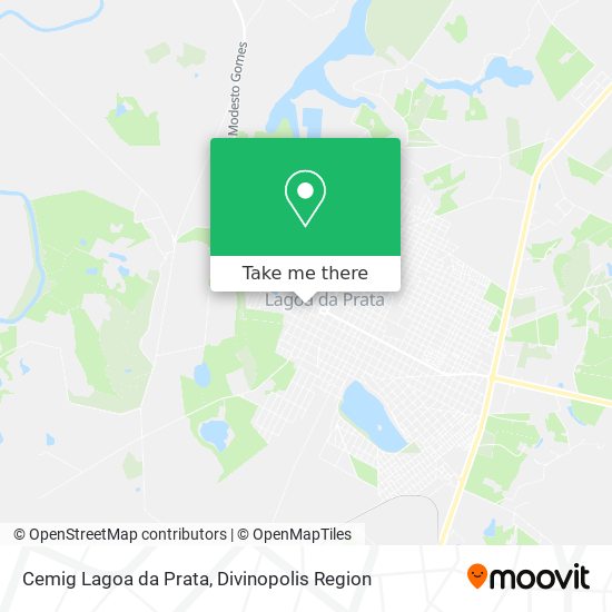 Cemig Lagoa da Prata map