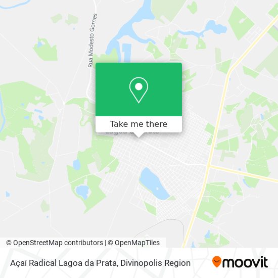 Açaí Radical Lagoa da Prata map