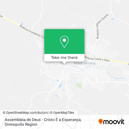 Assembleia de Deus - Cristo É a Esperança map