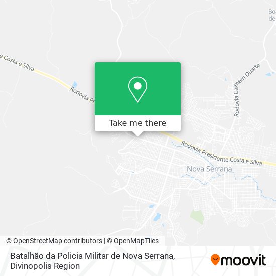 Batalhão da Policia Militar de Nova Serrana map