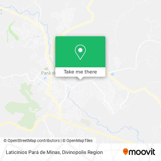 Laticínios Pará de Minas map