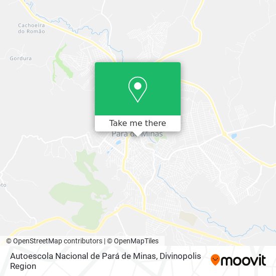 Autoescola Nacional de Pará de Minas map