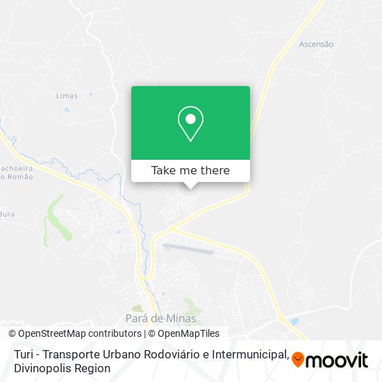 Turi - Transporte Urbano Rodoviário e Intermunicipal map