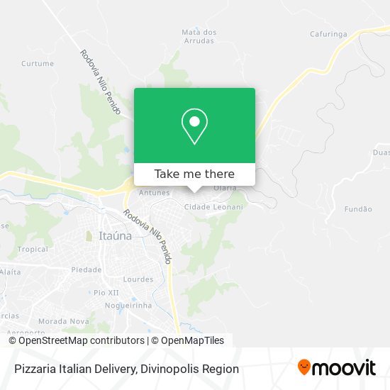 Mapa Pizzaria Italian Delivery