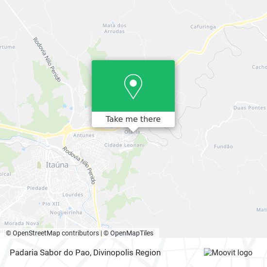 Mapa Padaria Sabor do Pao