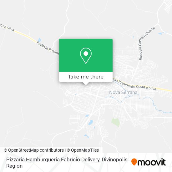 Pizzaria Hamburgueria Fabrício Delivery map