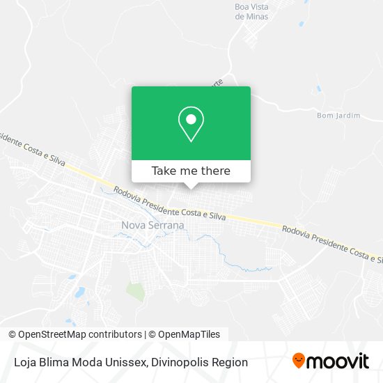 Loja Blima Moda Unissex map