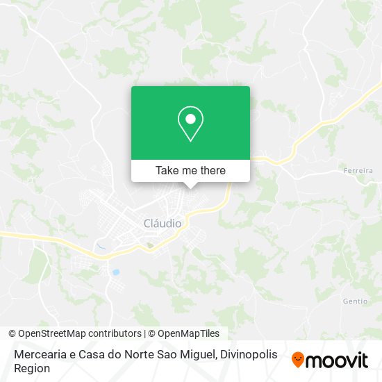 Mapa Mercearia e Casa do Norte Sao Miguel