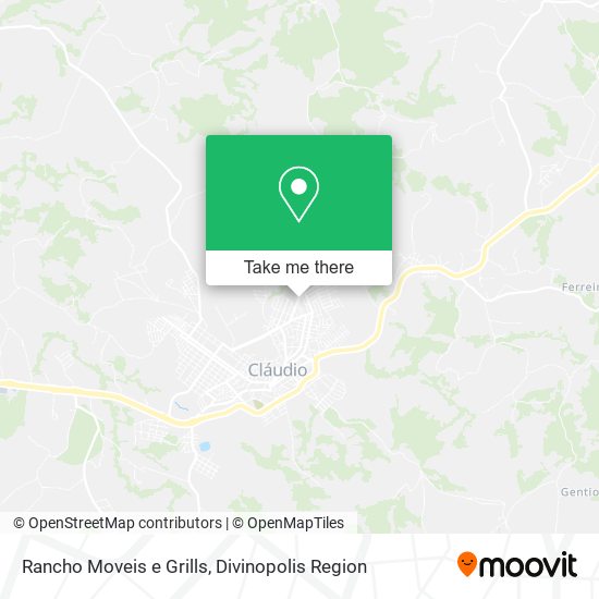 Mapa Rancho Moveis e Grills