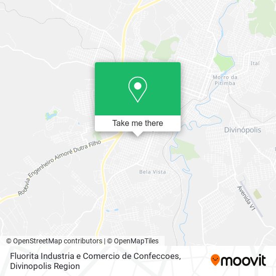 Fluorita Industria e Comercio de Confeccoes map