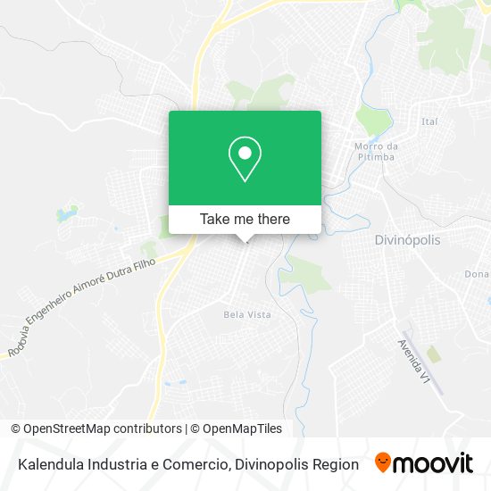 Mapa Kalendula Industria e Comercio