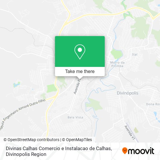 Mapa Divinas Calhas Comercio e Instalacao de Calhas