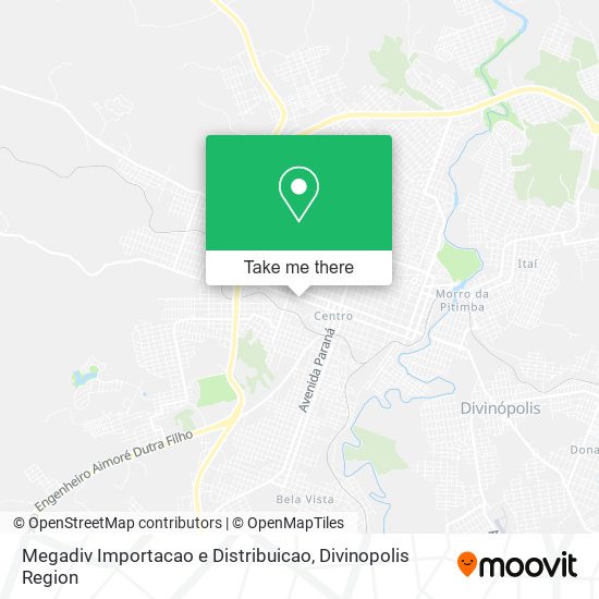 Megadiv Importacao e Distribuicao map