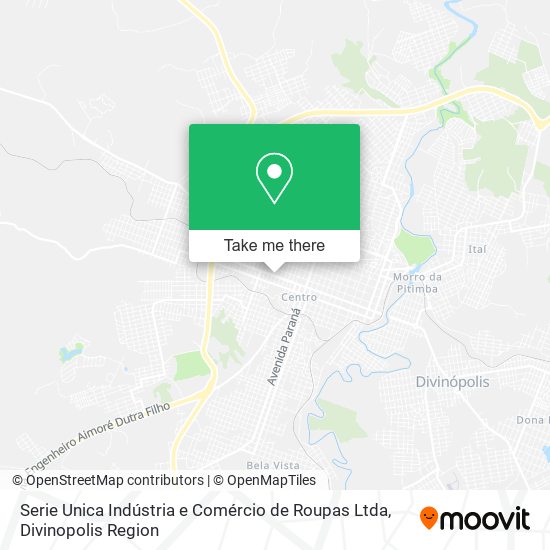 Serie Unica Indústria e Comércio de Roupas Ltda map