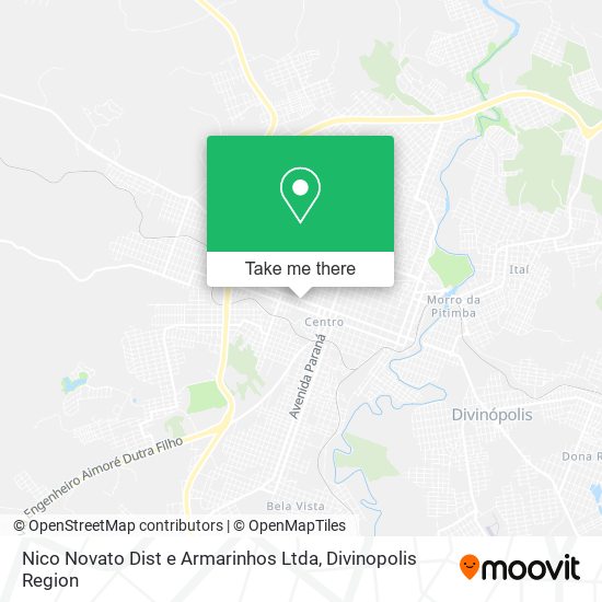 Mapa Nico Novato Dist e Armarinhos Ltda