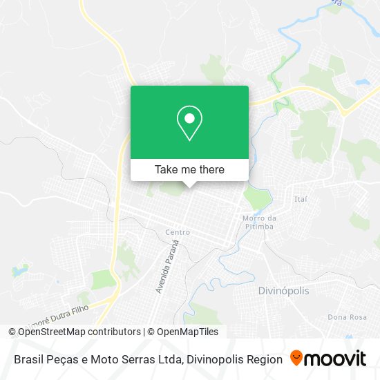 Mapa Brasil Peças e Moto Serras Ltda