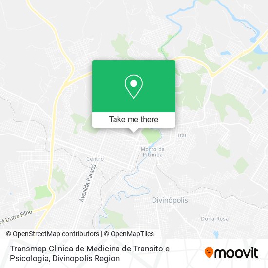 Transmep Clinica de Medicina de Transito e Psicologia map