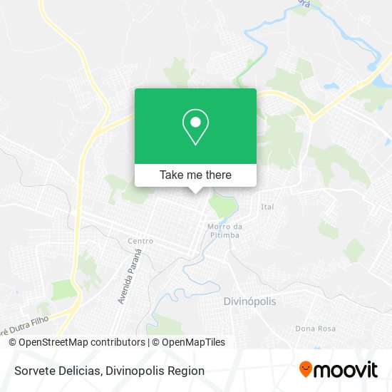 Sorvete Delicias map