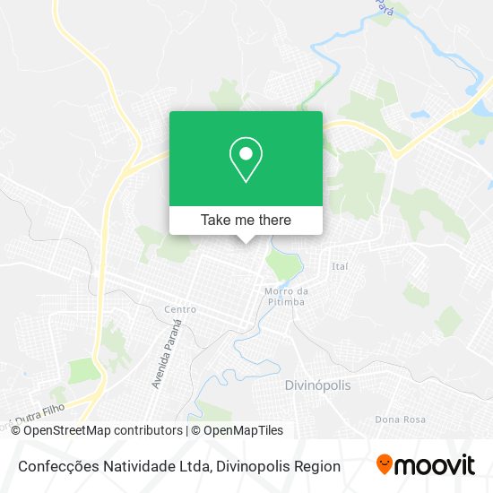 Confecções Natividade Ltda map