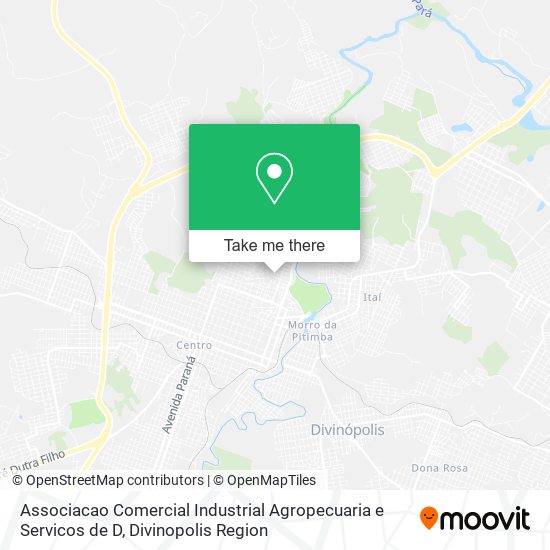 Associacao Comercial Industrial Agropecuaria e Servicos de D map