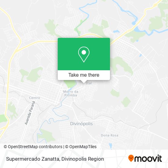 Mapa Supermercado Zanatta