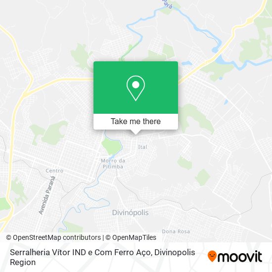 Serralheria Vítor IND e Com Ferro Aço map