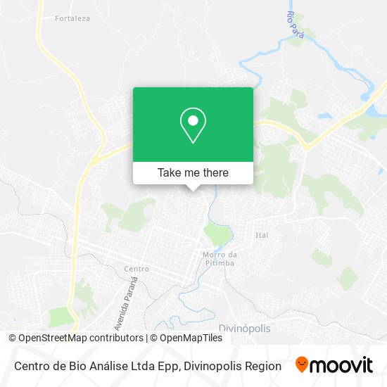 Mapa Centro de Bio Análise Ltda Epp