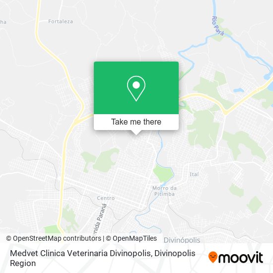 Mapa Medvet Clinica Veterinaria Divinopolis