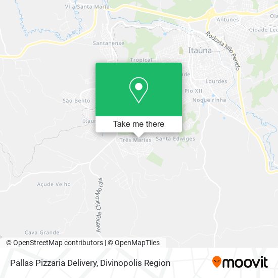 Mapa Pallas Pizzaria Delivery