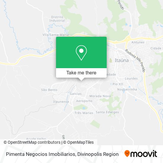Pimenta Negocios Imobiliarios map