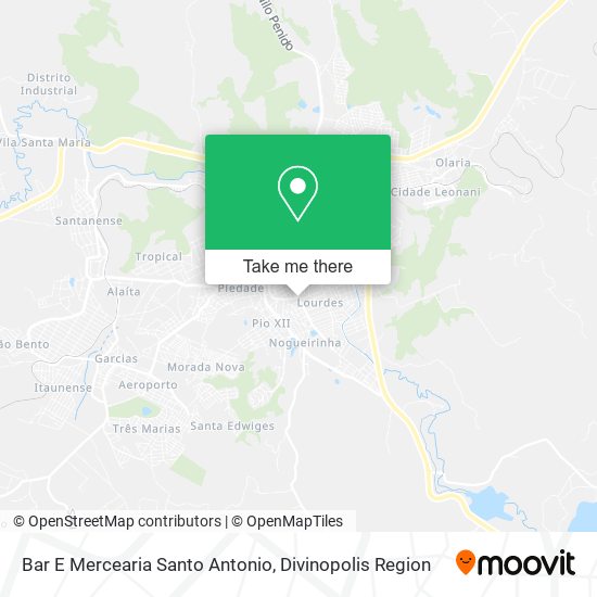 Mapa Bar E Mercearia Santo Antonio