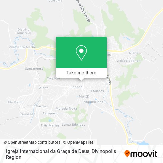 Mapa Igreja Internacional da Graça de Deus