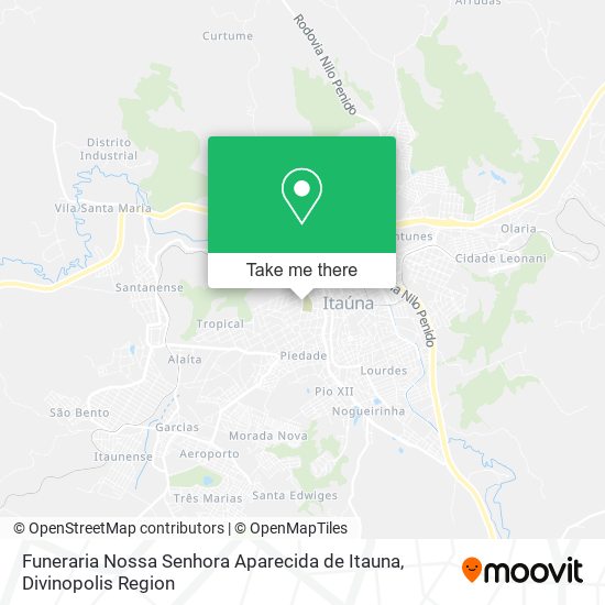 Funeraria Nossa Senhora Aparecida de Itauna map