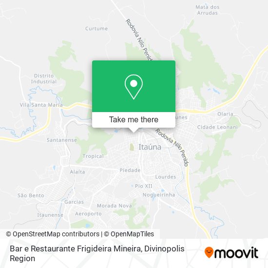 Mapa Bar e Restaurante Frigideira Mineira