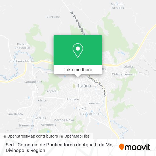 Sed - Comercio de Purificadores de Agua Ltda Me map