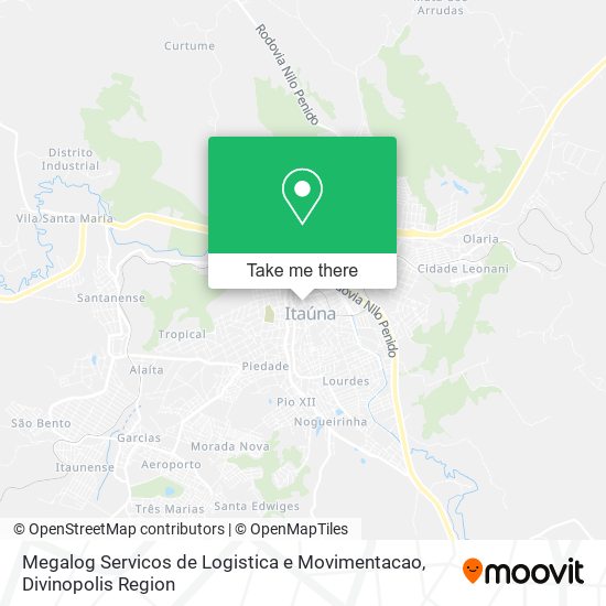 Mapa Megalog Servicos de Logistica e Movimentacao