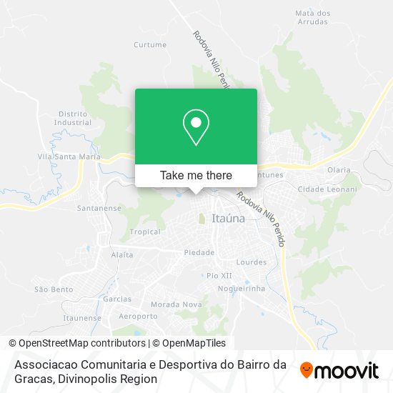 Mapa Associacao Comunitaria e Desportiva do Bairro da Gracas
