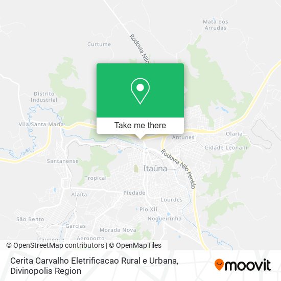Mapa Cerita Carvalho Eletrificacao Rural e Urbana