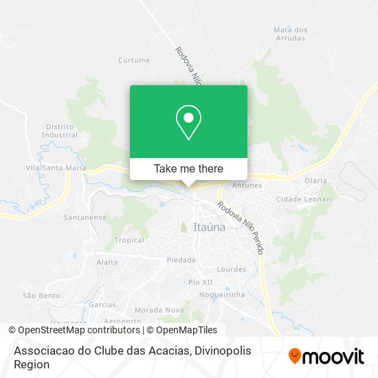 Mapa Associacao do Clube das Acacias