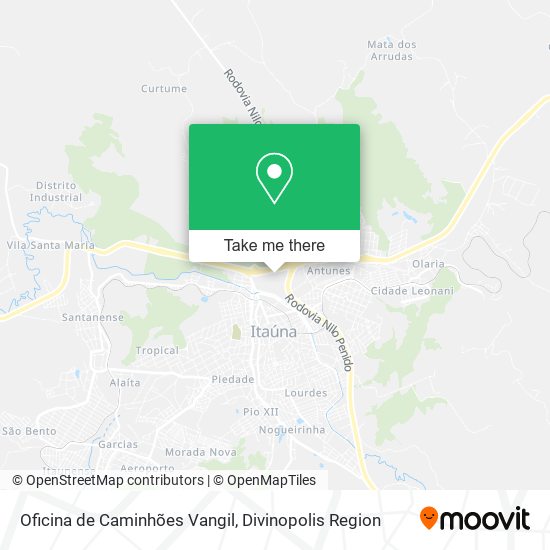 Mapa Oficina de Caminhões Vangil