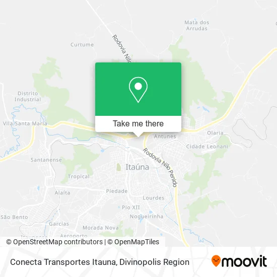 Conecta Transportes Itauna map
