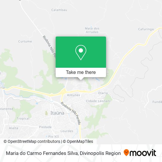 Mapa Maria do Carmo Fernandes Silva